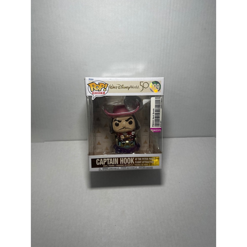 Funko Pop Rides Disney World 50th Captain Hook Peter Pan Flight Attraction 109
